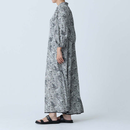 C-BL-83 Robin flower blouse WHITE