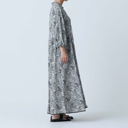 C-BL-83 Robin flower blouse WHITE