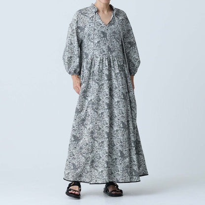 C-BL-83 Robin flower blouse WHITE