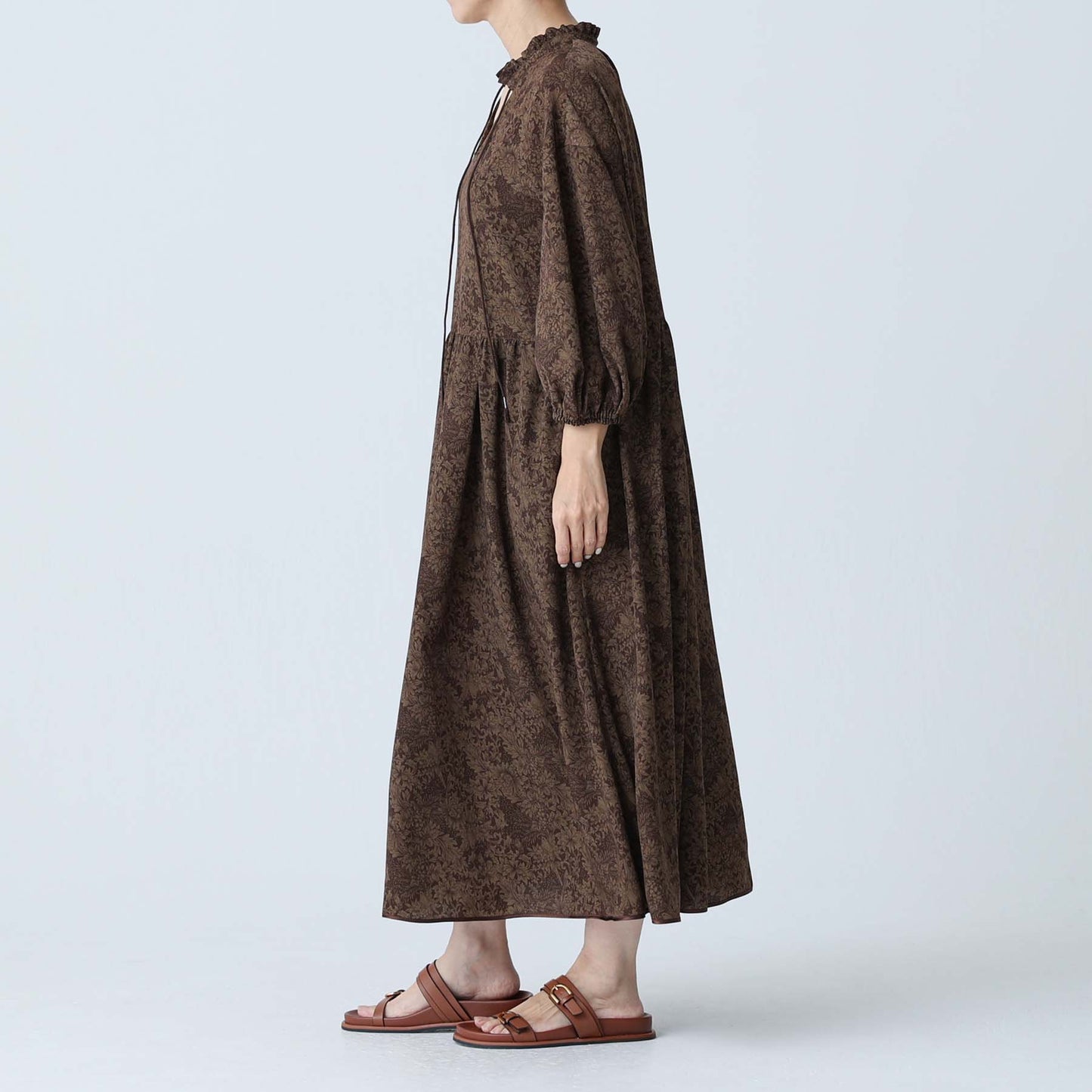 C-BL-83 Robin flower blouse WHITE