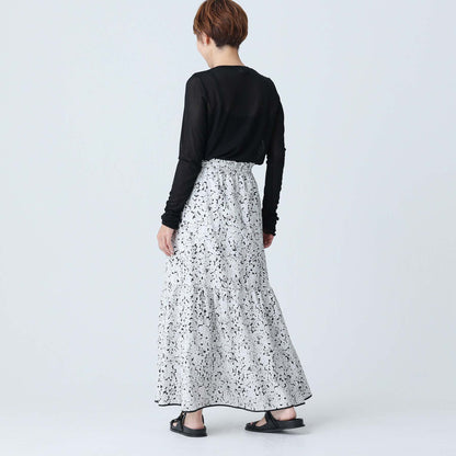 C-BL-83 Robin flower blouse WHITE