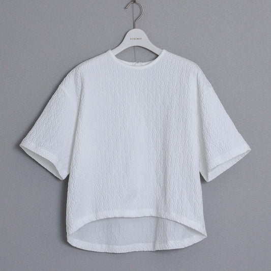 C-BL-83 Robin flower blouse WHITE