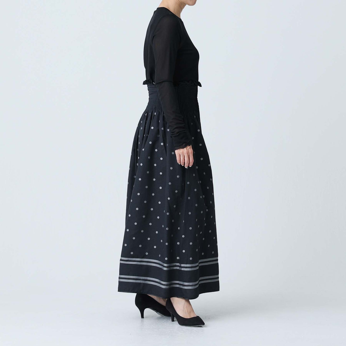 5月中旬 F-SK-11「Tuckloom」Long skirt【全2色】
