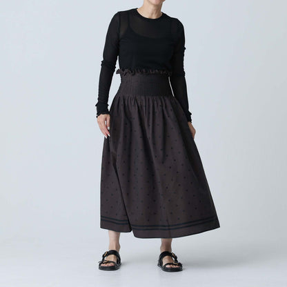 5月中旬 F-SK-11「Tuckloom」Long skirt【全2色】