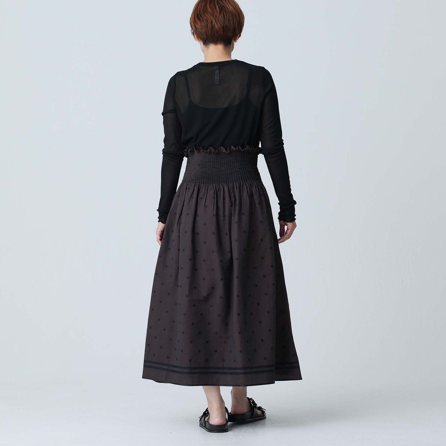 5月中旬 F-SK-11「Tuckloom」Long skirt【全2色】