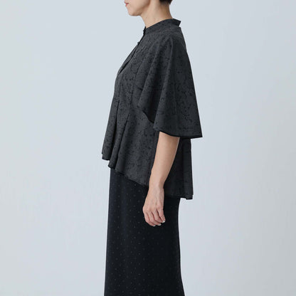 C-BL-83 Robin flower blouse WHITE