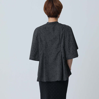 C-BL-83 Robin flower blouse WHITE