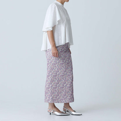 C-BL-83 知更鸟花衬衫 白色