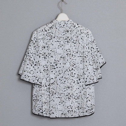 C-BL-83 Robin flower blouse WHITE