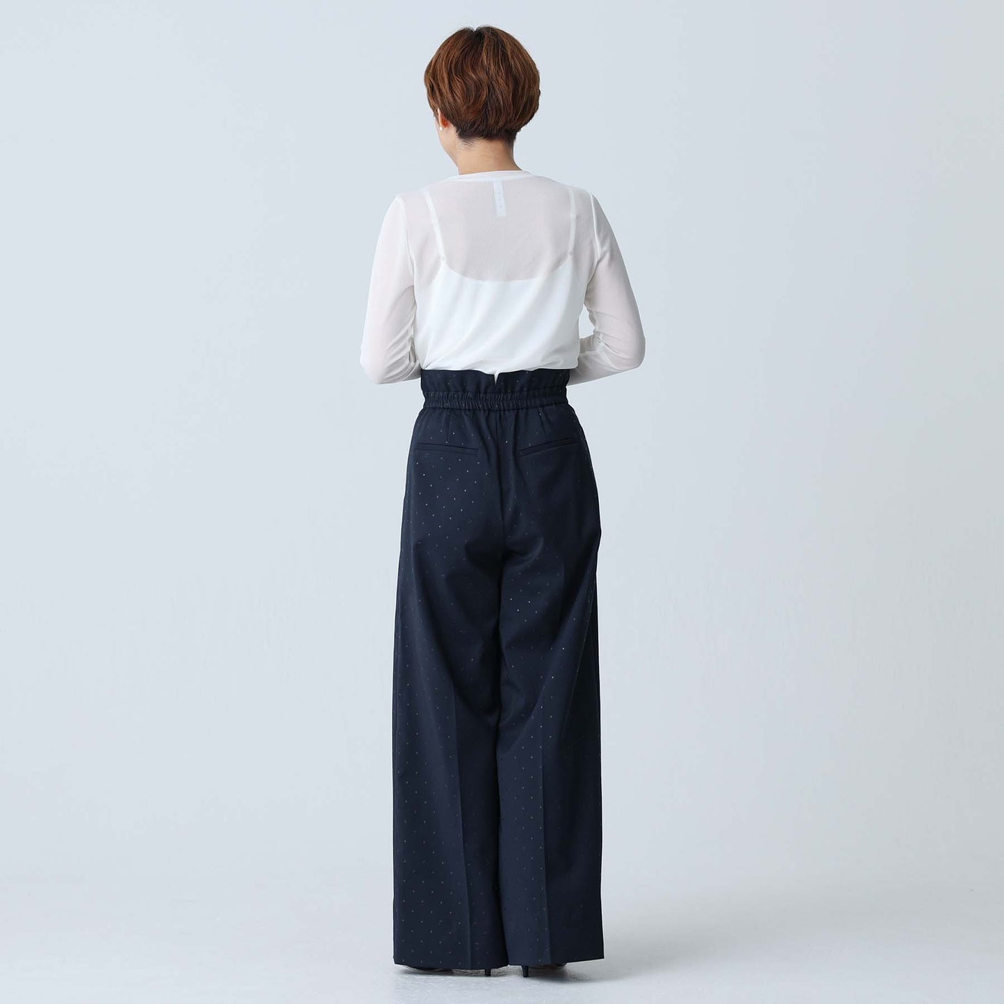 C-BL-83 Robin flower blouse WHITE