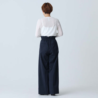 C-BL-83 Robin flower blouse WHITE