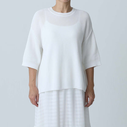 C-BL-83 Robin flower blouse WHITE