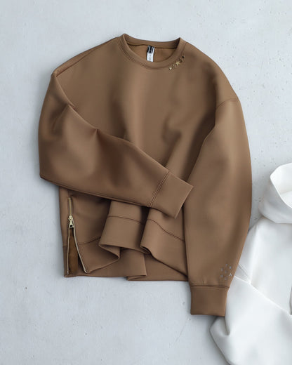 2026AW【11月中旬お届け予定】 F-CS-10「Structured Knit」Side zip tops【全4色】