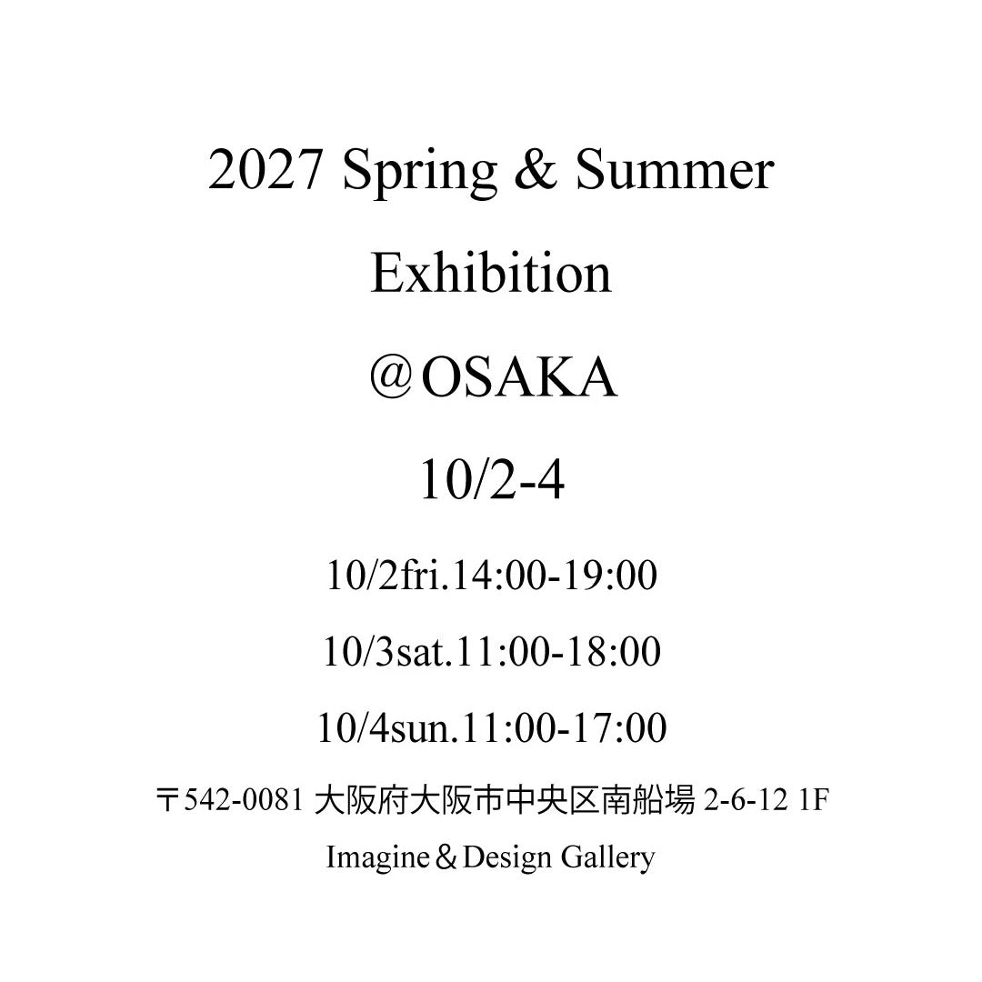 2025Autumn＆Winter Exhibition @TOKYO April 18th (Fri) - 20th (Sun)